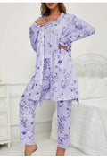 Kongvia Women's Long Sleeve Floral Pajama Set